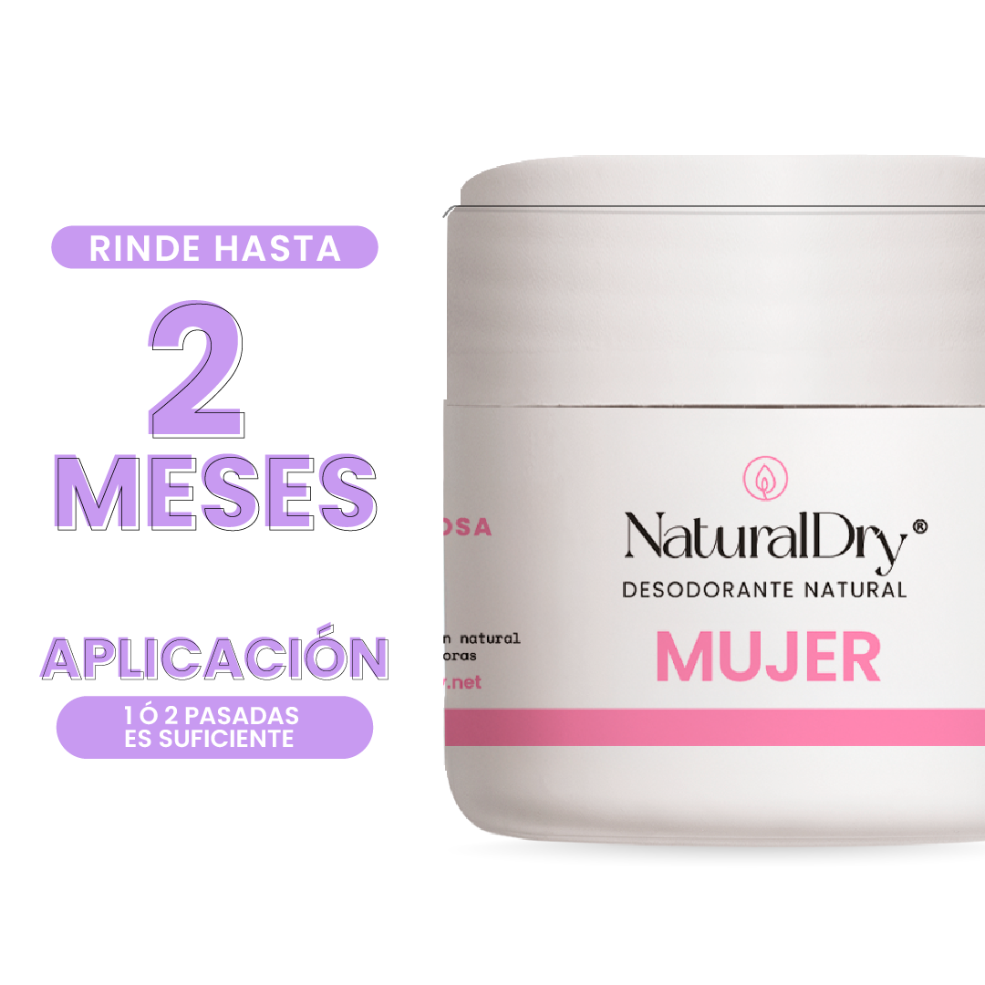 Desodorante natural en crema - mujer - palo de rosa