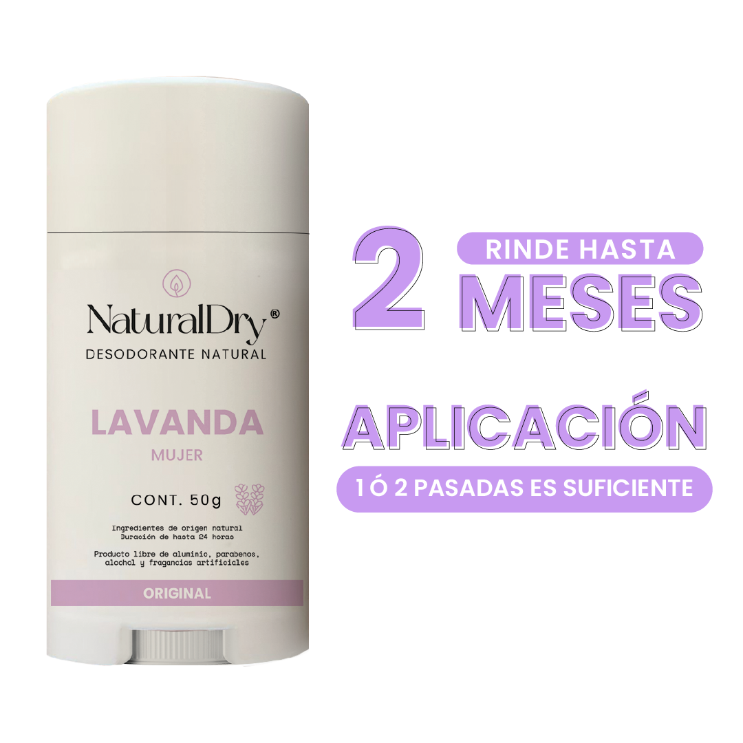 Desodorante natural en barra - mujer - lavanda