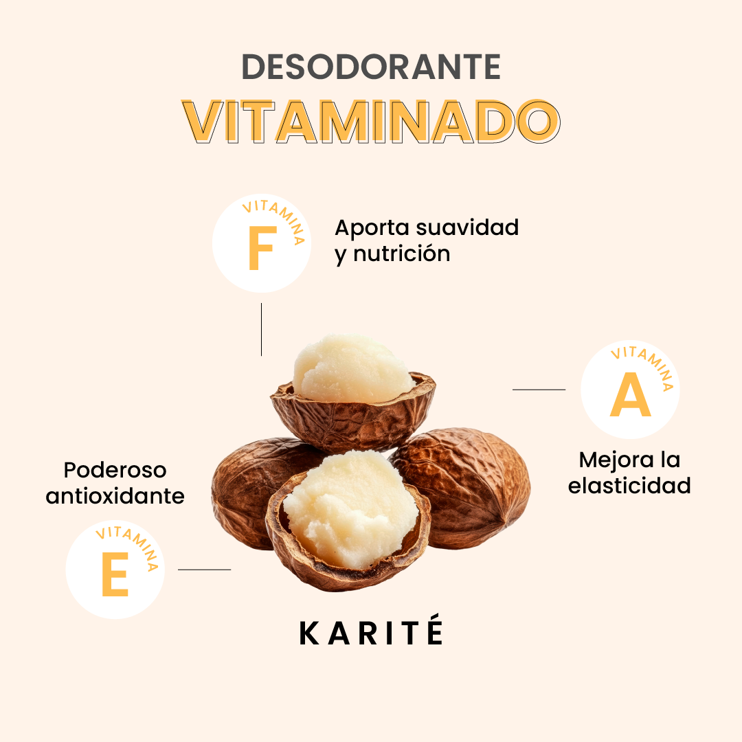 Desodorante natural corporal en barra TEENS - Aroma Geranio Menta