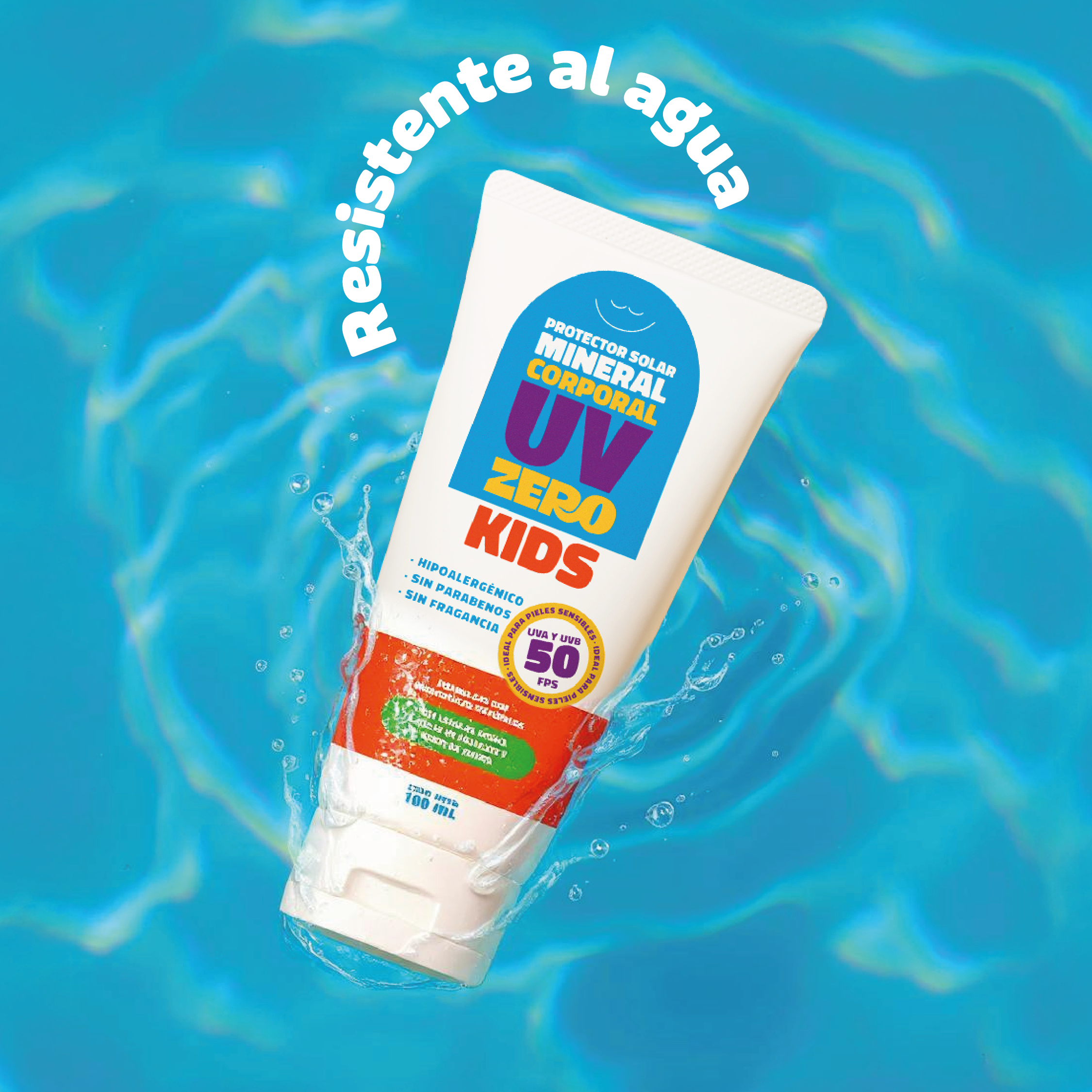 UV Zero kids en crema Protector solar mineral corporal 50 FPS