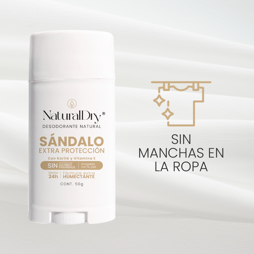 Desodorante Natural en Barra - Sándalo - Extra Protección
