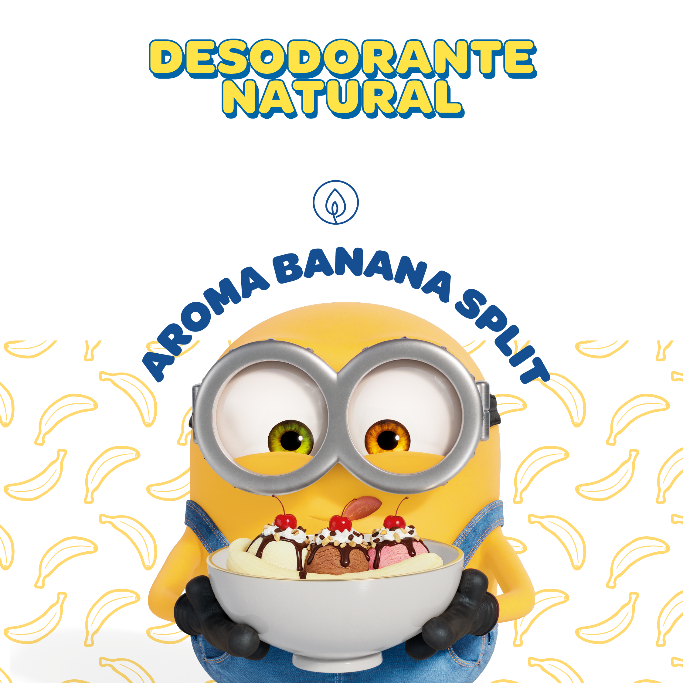 Desodorante Natural - Minions - Banana Split - Piel Sensible