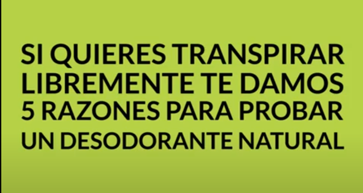 🖐️ 5 Razones para usar desodorante natural