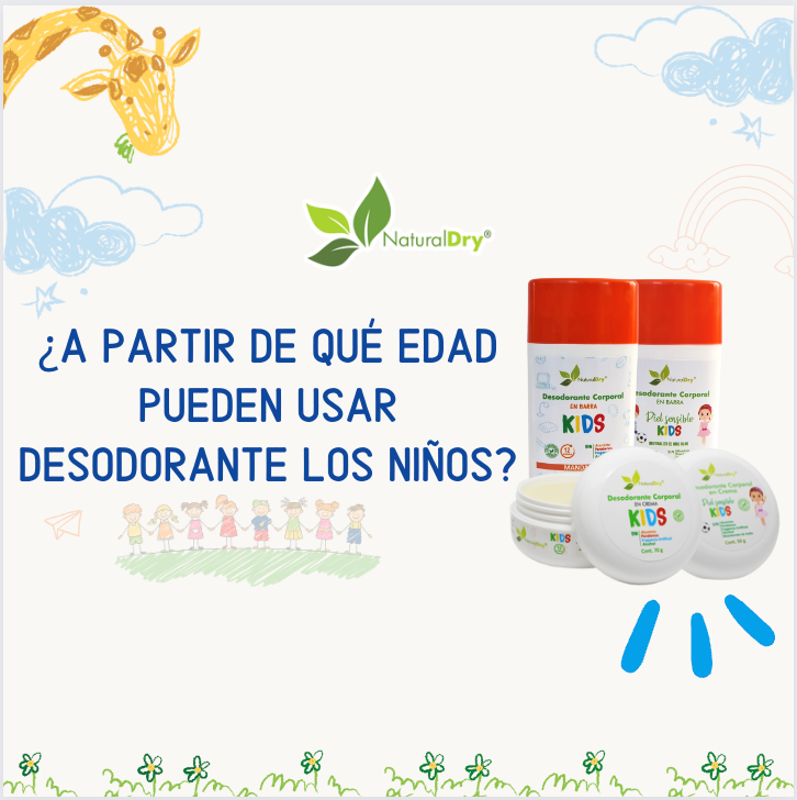 ¿A partir de que edad pueden usar desodorante los niños?