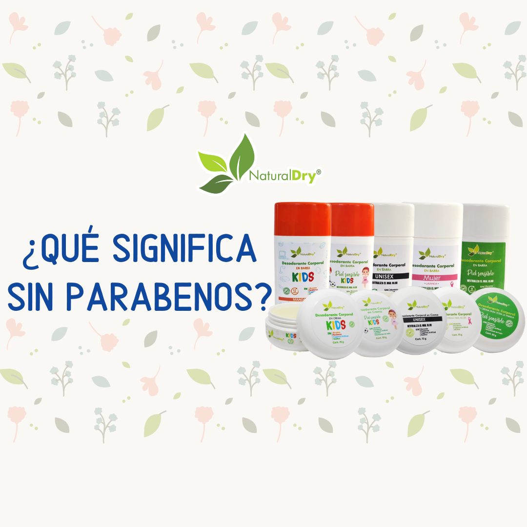 ¿Qué significa SIN parabenos?