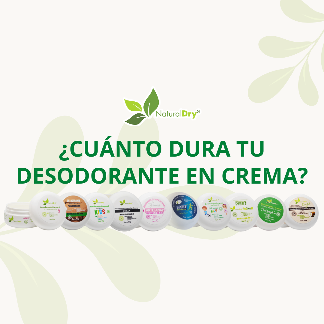 ¿Cuánto dura tu desodorante en crema?