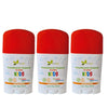 Kit 3 - desodorante natural en barra - kids -mandarina