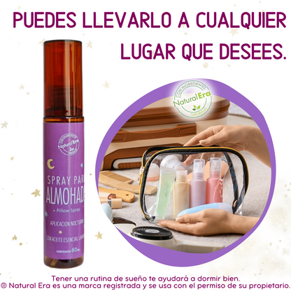 Spray nocturno 60 ml para el ambiente y blancos lavanda