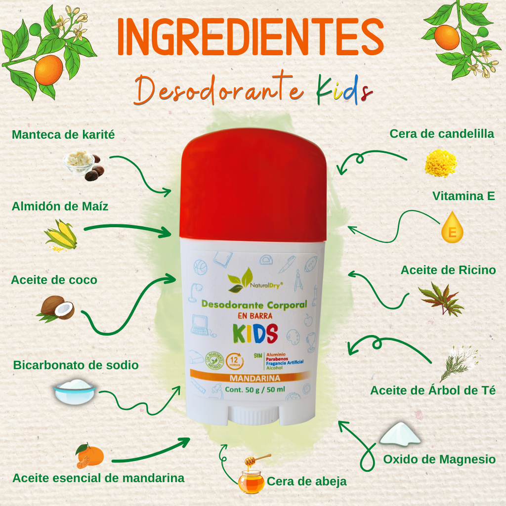 Kit 2 - Desodorante natural en barra - mandarina y verbena