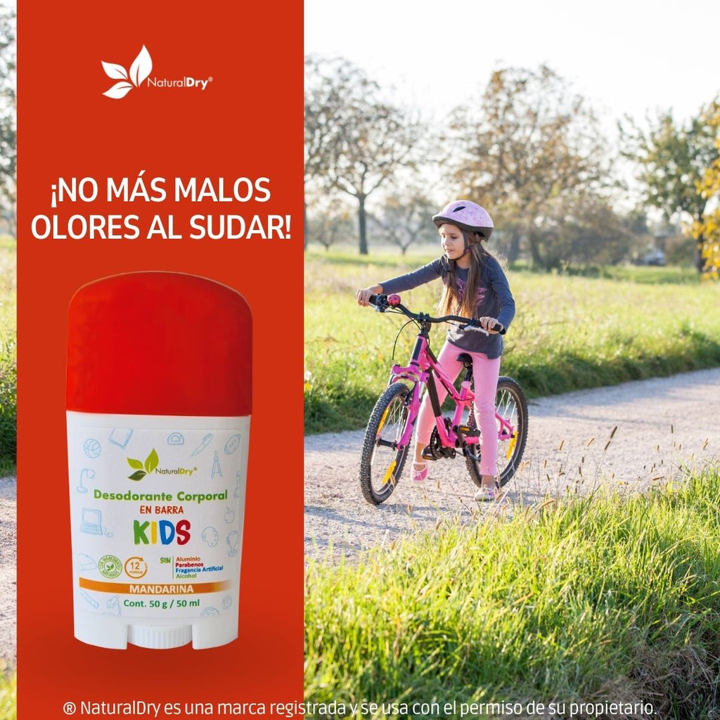 Kit 3 - desodorante natural en barra - kids -mandarina