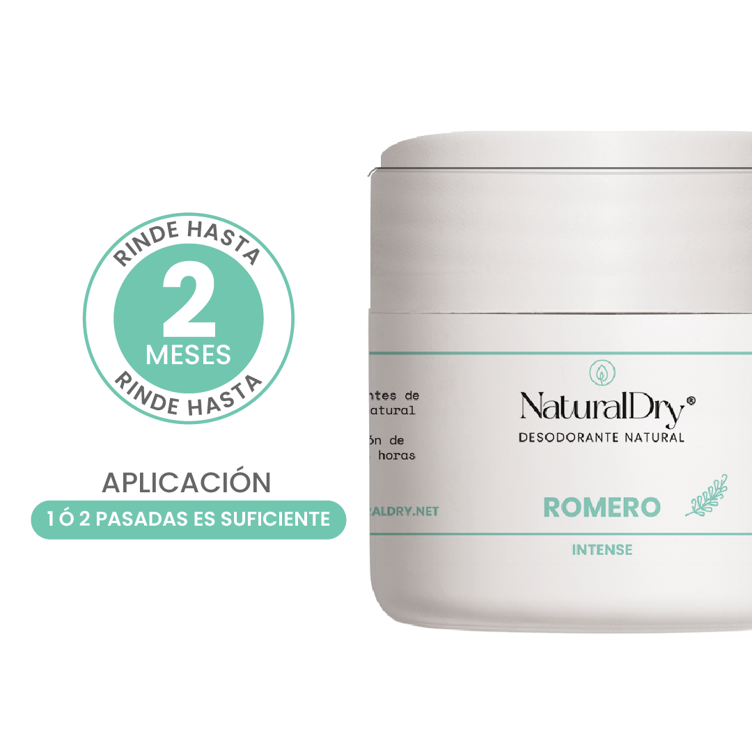 1 Desodorante natural MEN en crema - Aroma Romero con ALUMBRE