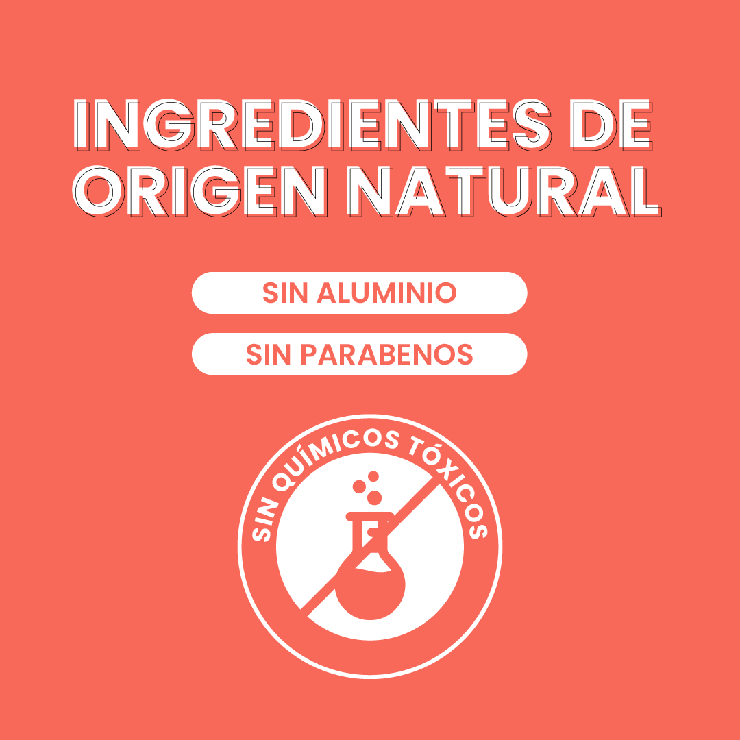 Desodorante natural corporal en barra - niños piel sensible - naranja