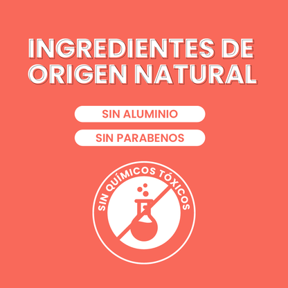 Desodorante natural corporal en barra - niños piel sensible - naranja