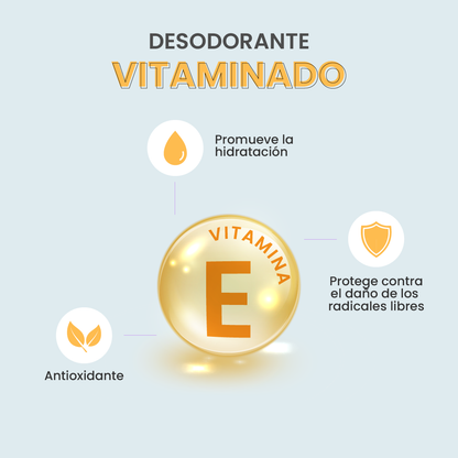 Desodorante natural corporal en barra TEENS - Aroma Geranio Menta