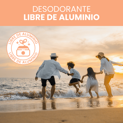 Desodorante natural en barra - limón - sin bicarbonato de sodio
