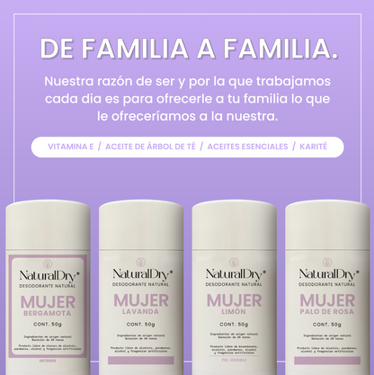 Desodorante natural en barra - mujer - lavanda