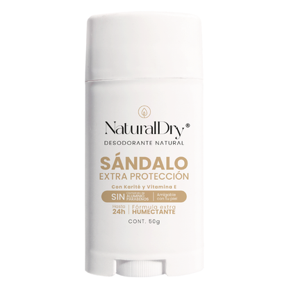 Desodorante Natural en Barra - Sándalo - Extra Protección