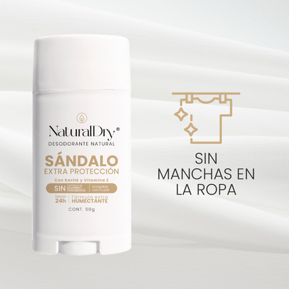 Desodorante Natural en Barra - Sándalo - Extra Protección