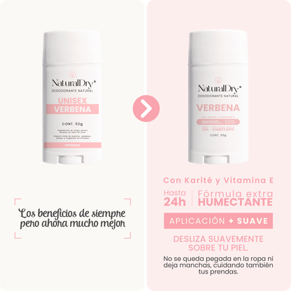 Desodorante natural en barra - unisex - verbena