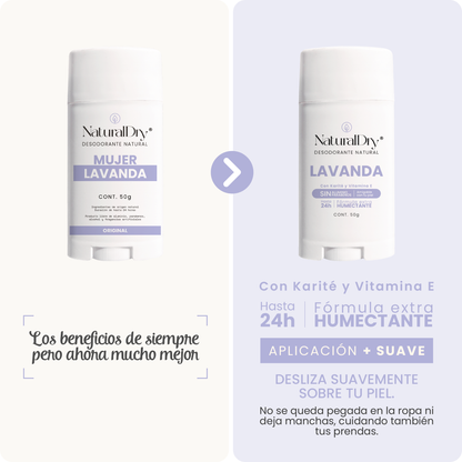 Desodorante natural en barra - mujer - lavanda