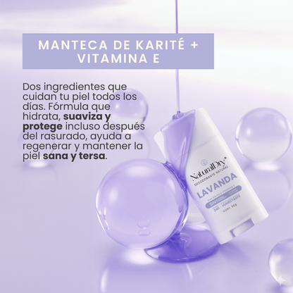 Desodorante natural en barra - mujer - lavanda