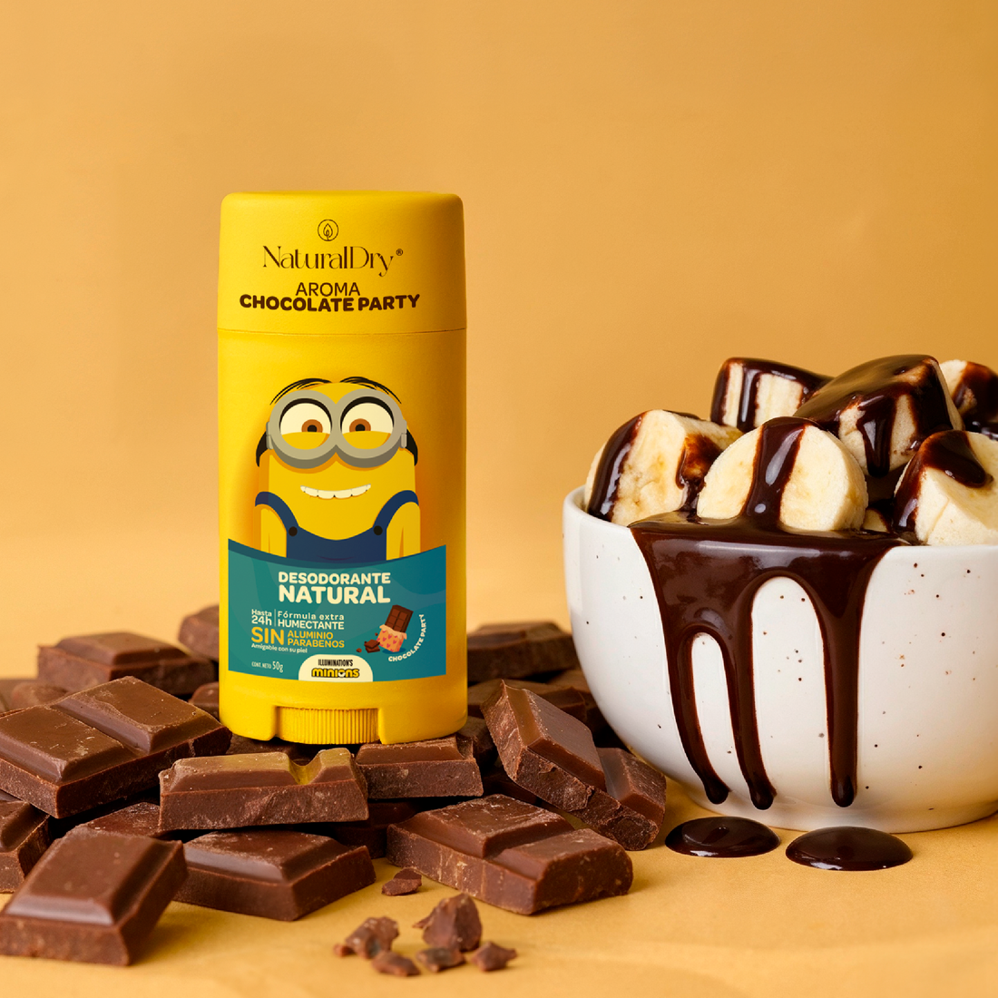 Desodorante Natural - Minions - Chocolate Party - Piel Sensible