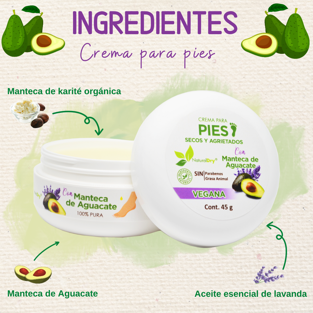 KIT 4 - 2 desodorantes en crema pies + 2 crema para pies