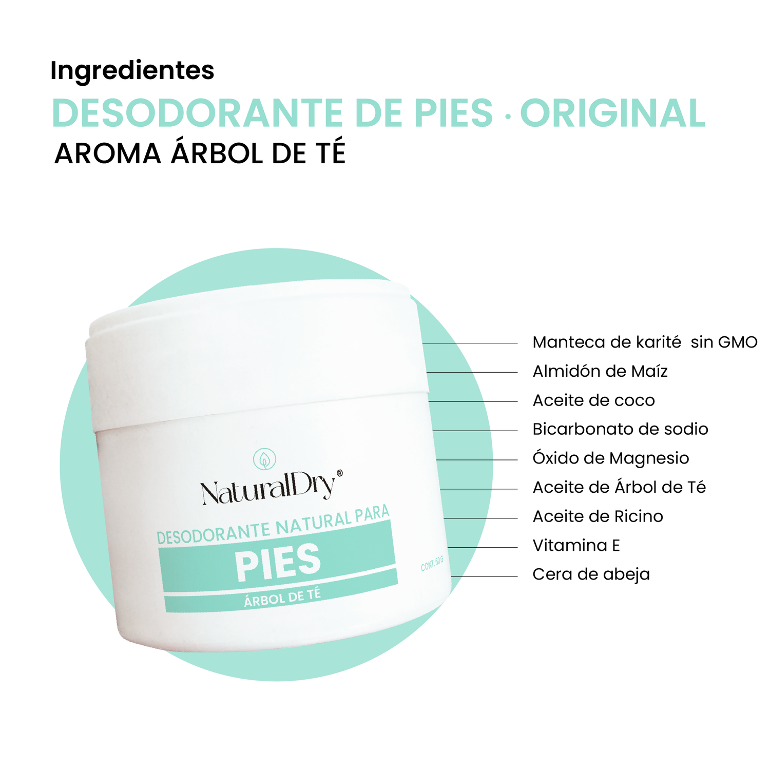 Desodorante para Pies Tea Tree