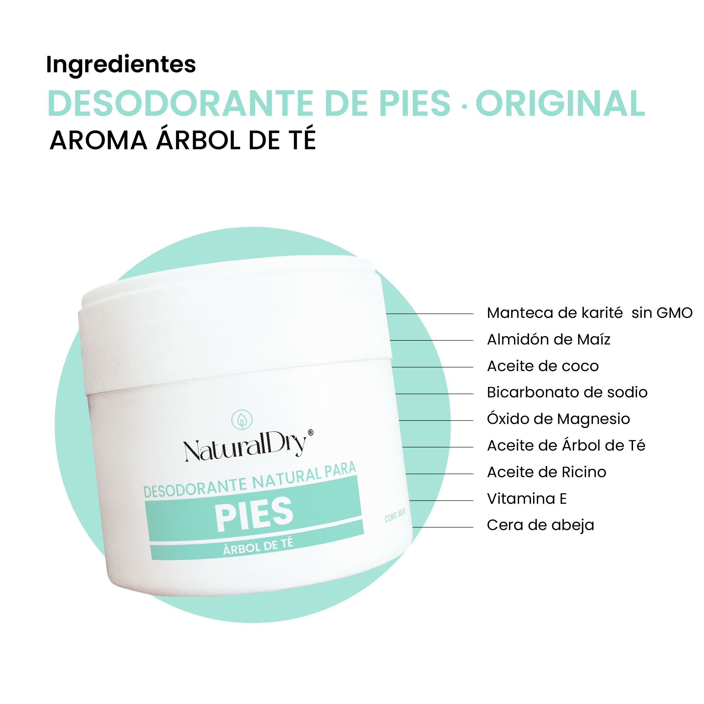 Desodorante para Pies Tea Tree