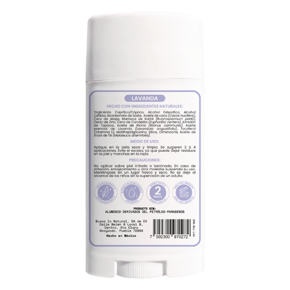 Desodorante natural en barra - mujer - lavanda