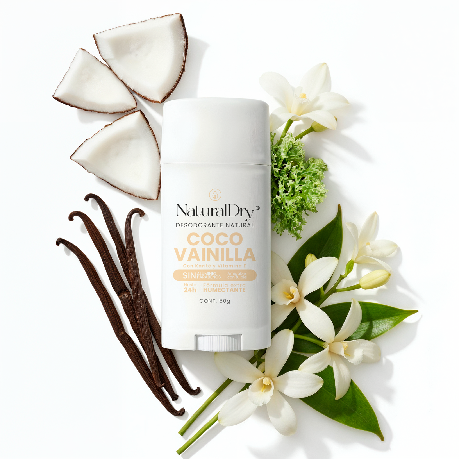 Desodorante natural NaturalDry en barra - Coco-Vainilla