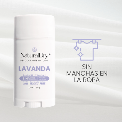 Desodorante natural en barra - mujer - lavanda