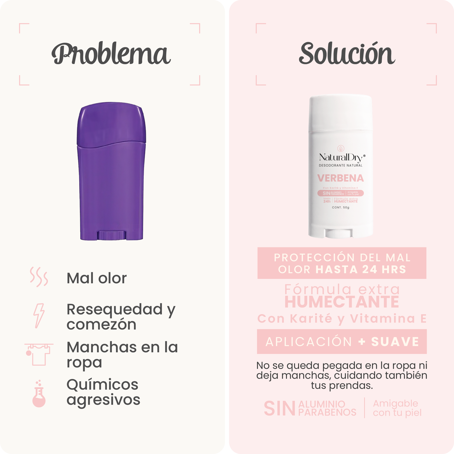 Desodorante natural en barra - unisex - verbena