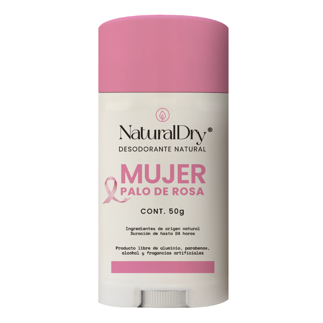 1 Desodorante natural en barra - Artesanal - Palo de Rosa- NaturalDry®
