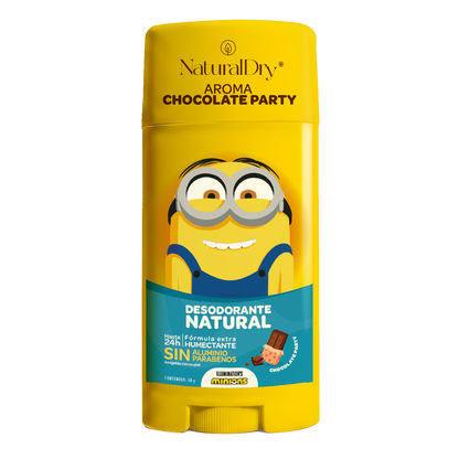 Desodorante Natural - Minions - Chocolate Party - Piel Sensible