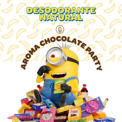 Desodorante Natural - Minions - Chocolate Party - Piel Sensible