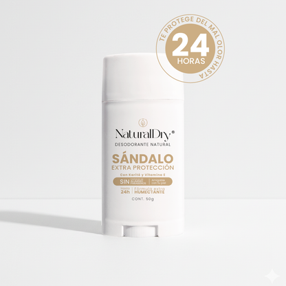 Desodorante Natural en Barra - Sándalo - Extra Protección