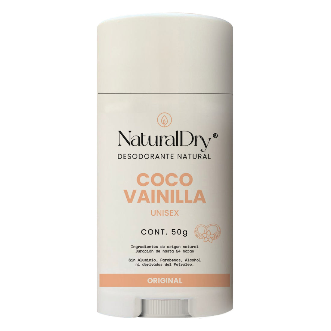 Desodorante natural NaturalDry en barra - Coco Vainilla