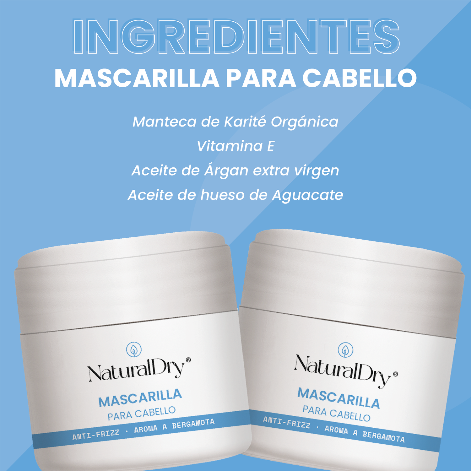 Mascarilla para cabello - Anti-frizz - Bergamota