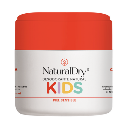 Desodorante natural en crema - kids - naranja -  SIN BICARBONATO de sodio