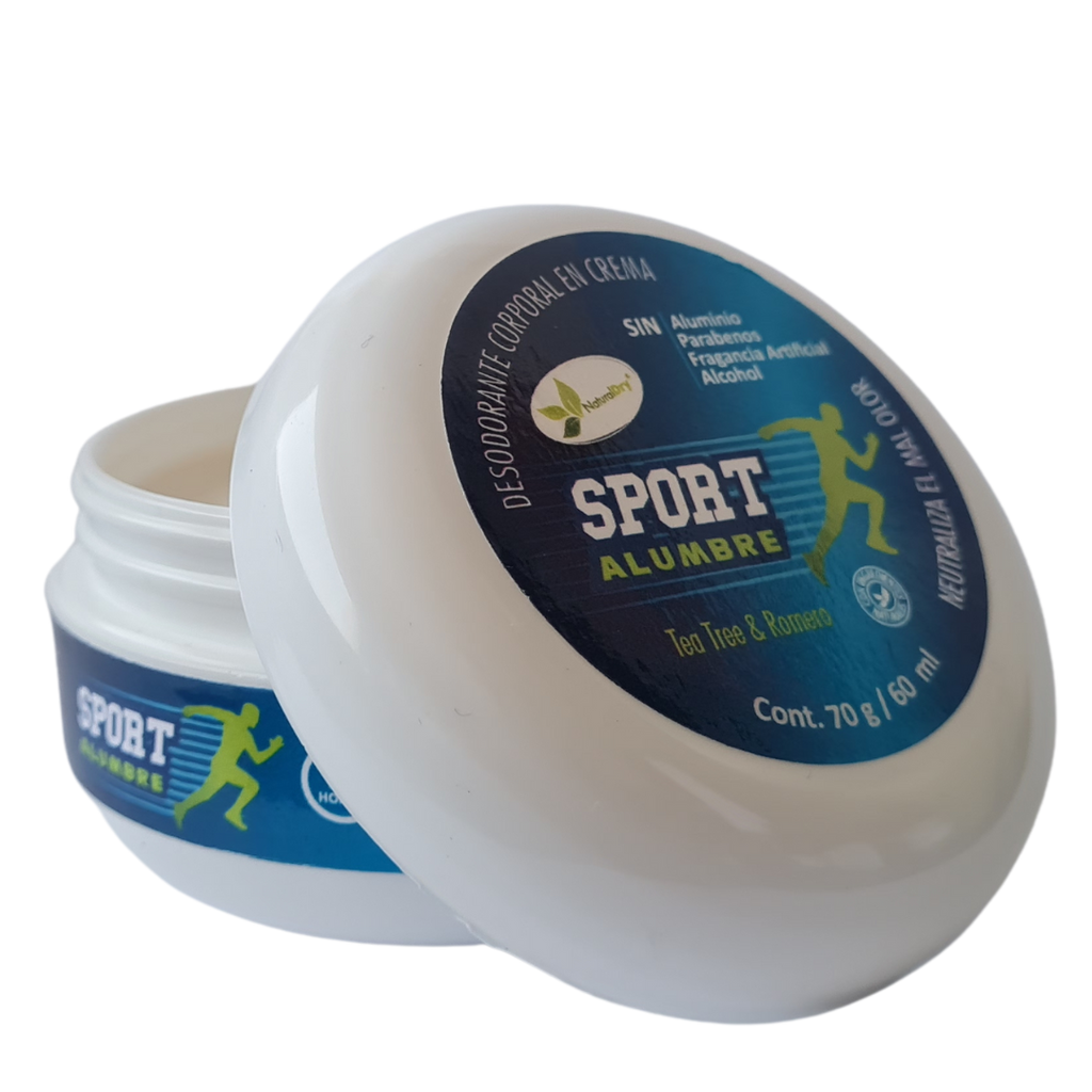 1 Desodorante natural en crema - SPORT - ALUMBRE  - NaturalDry®