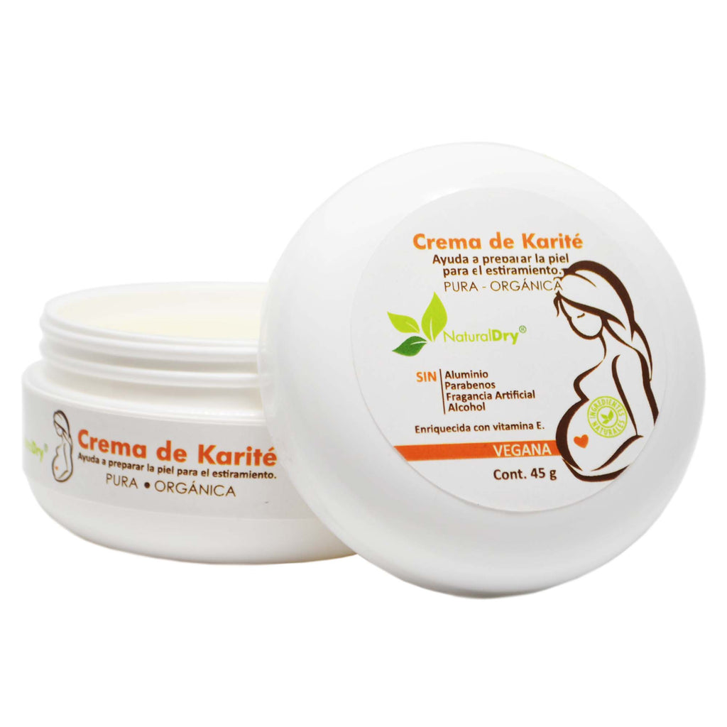 Crema karite orgánica, adicionada con vitamina E - vegana