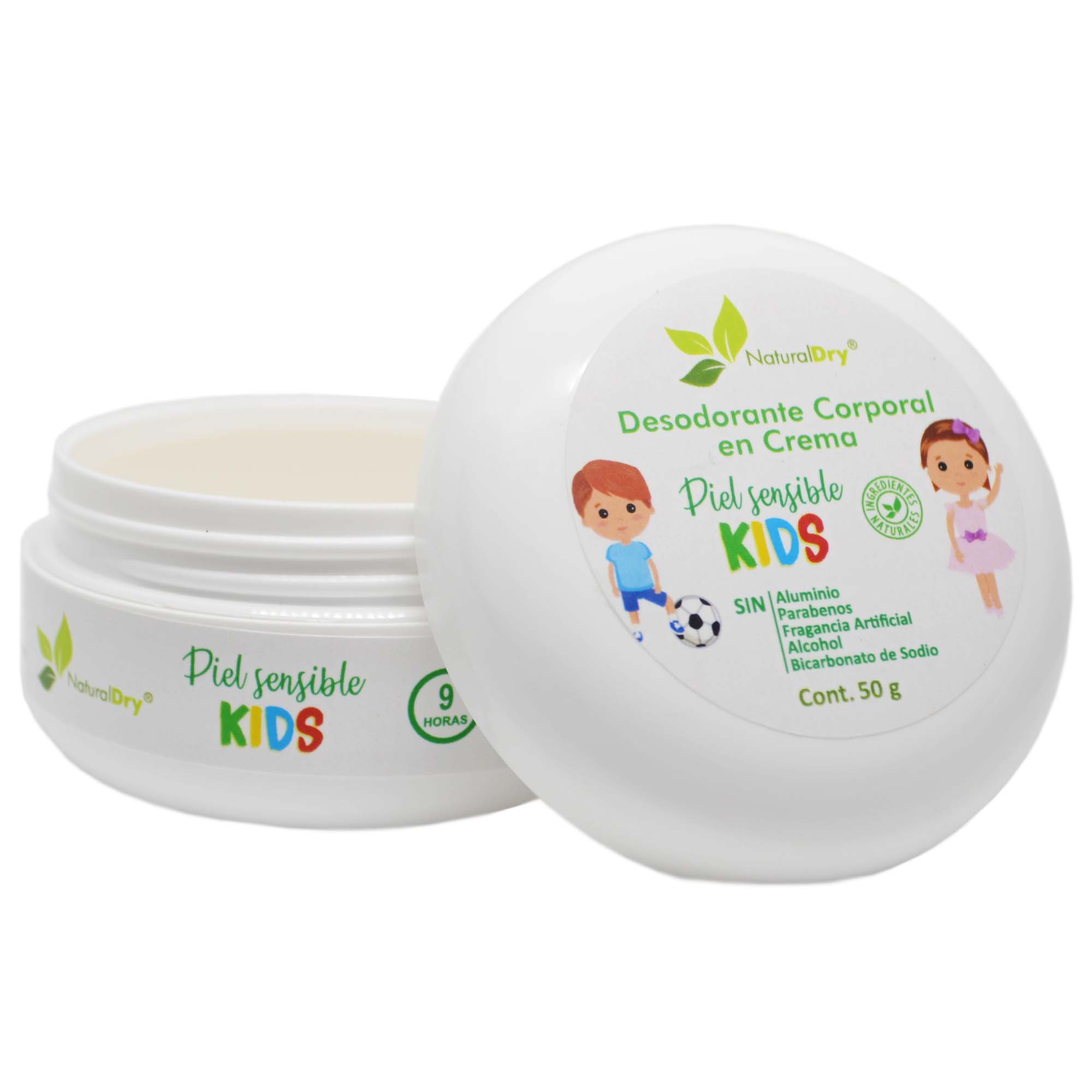 Desodorante natural para niños de PIEL SENSIBLE – NaturalDry®