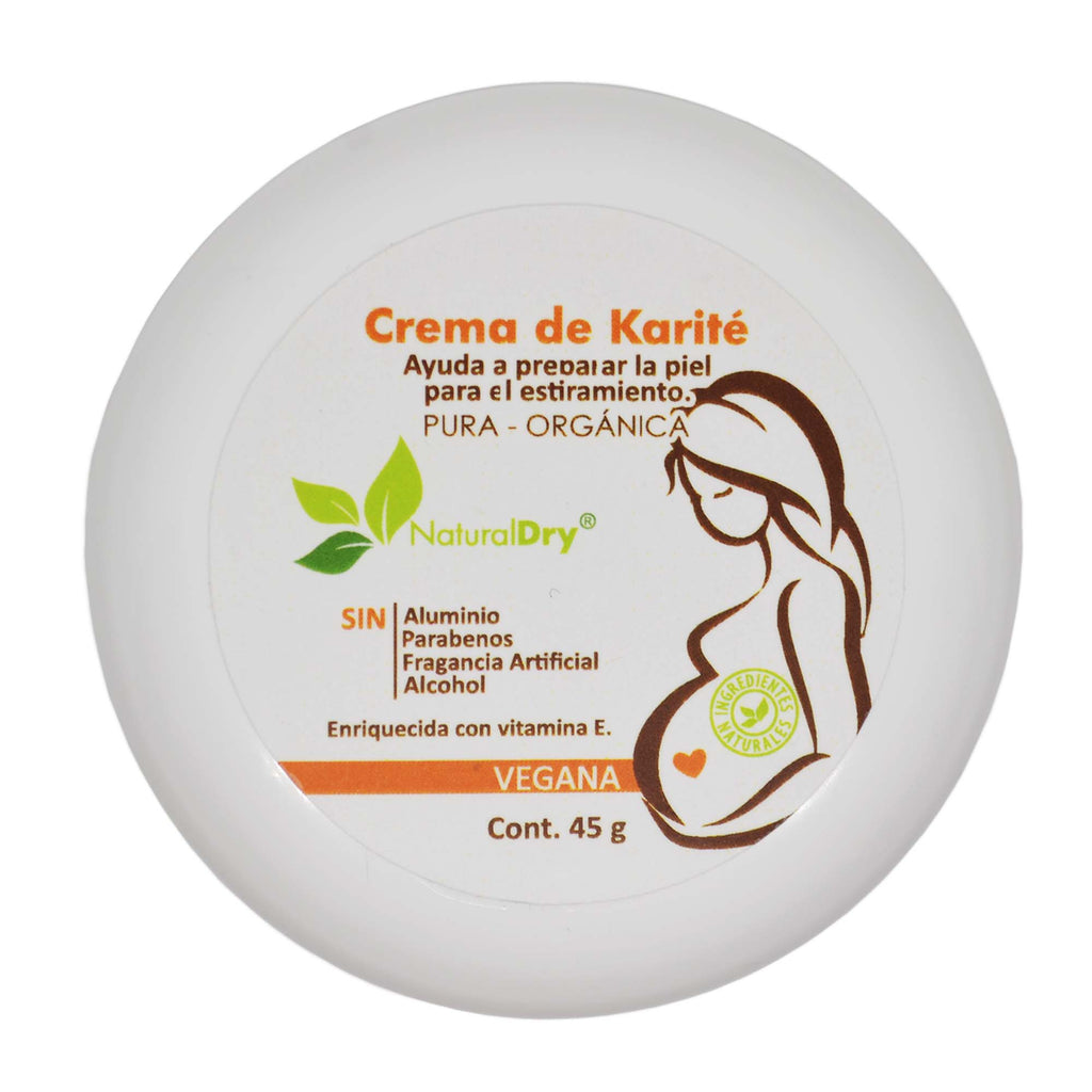 Crema karite orgánica, adicionada con vitamina E - vegana