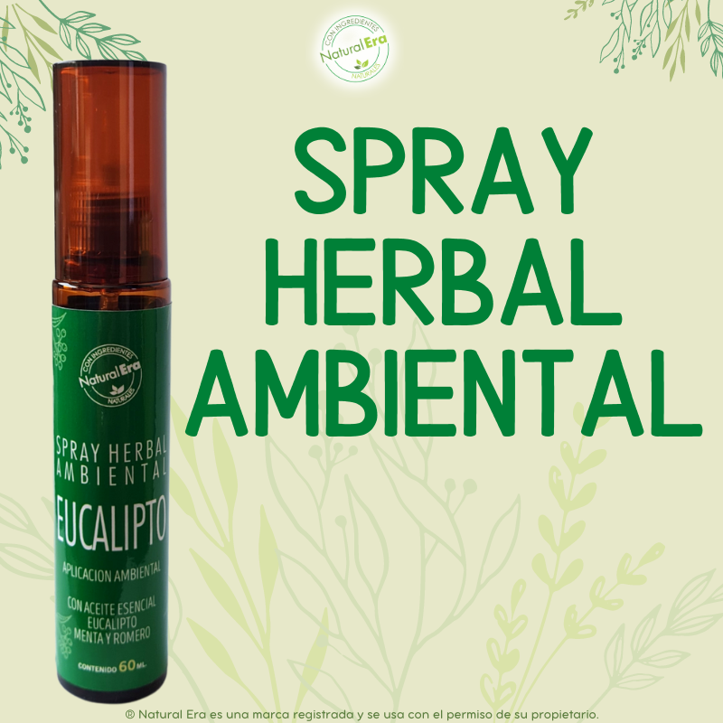 Natural Era - Spray Herbal EUCALIPTO 60 ML - Aroma reconfortante