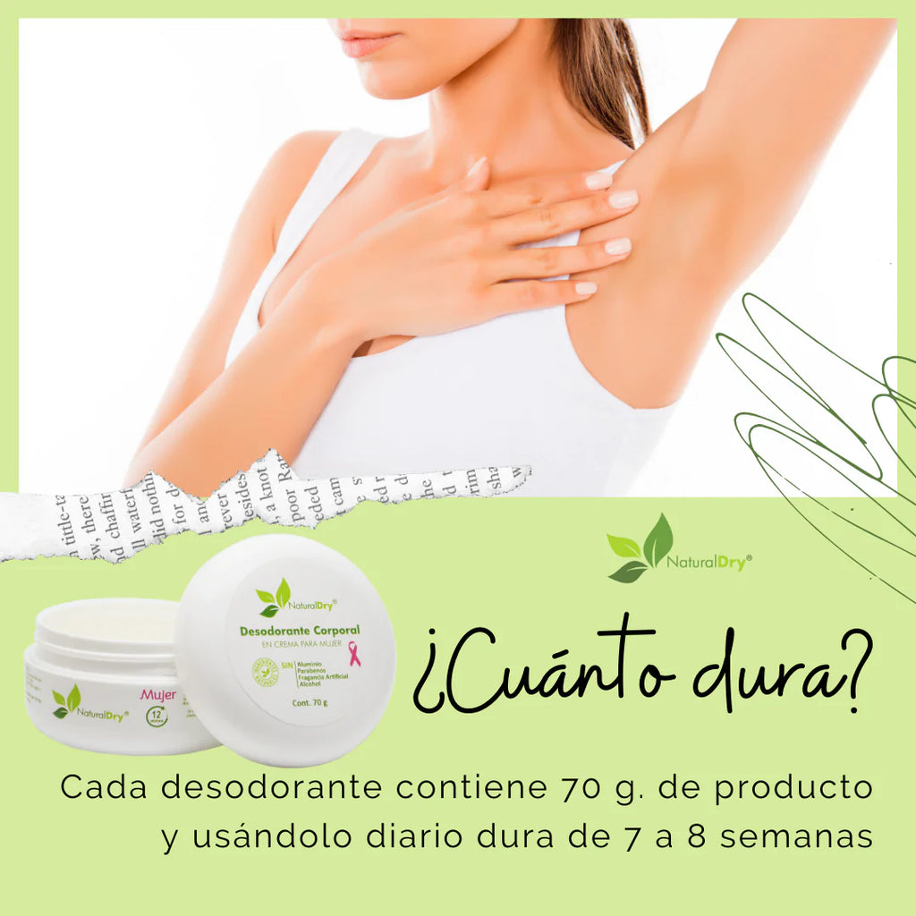 Kit 3 - Desodorante natural en crema con 3 aplicadores - mujer - lavanda