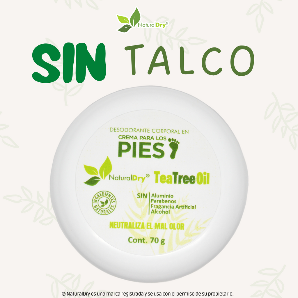 Desodorante natural para pies en crema - tea trea