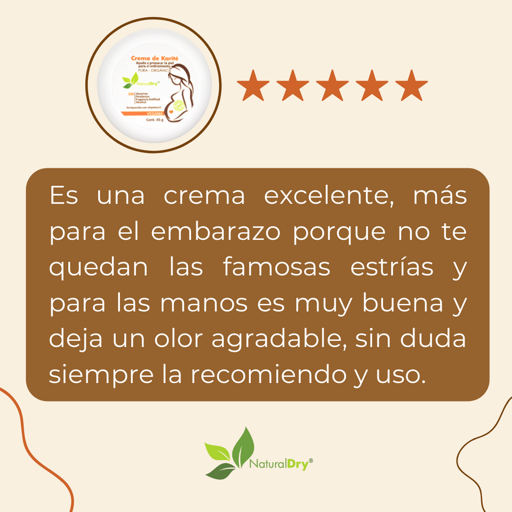 Crema karite orgánica, adicionada con vitamina E - vegana