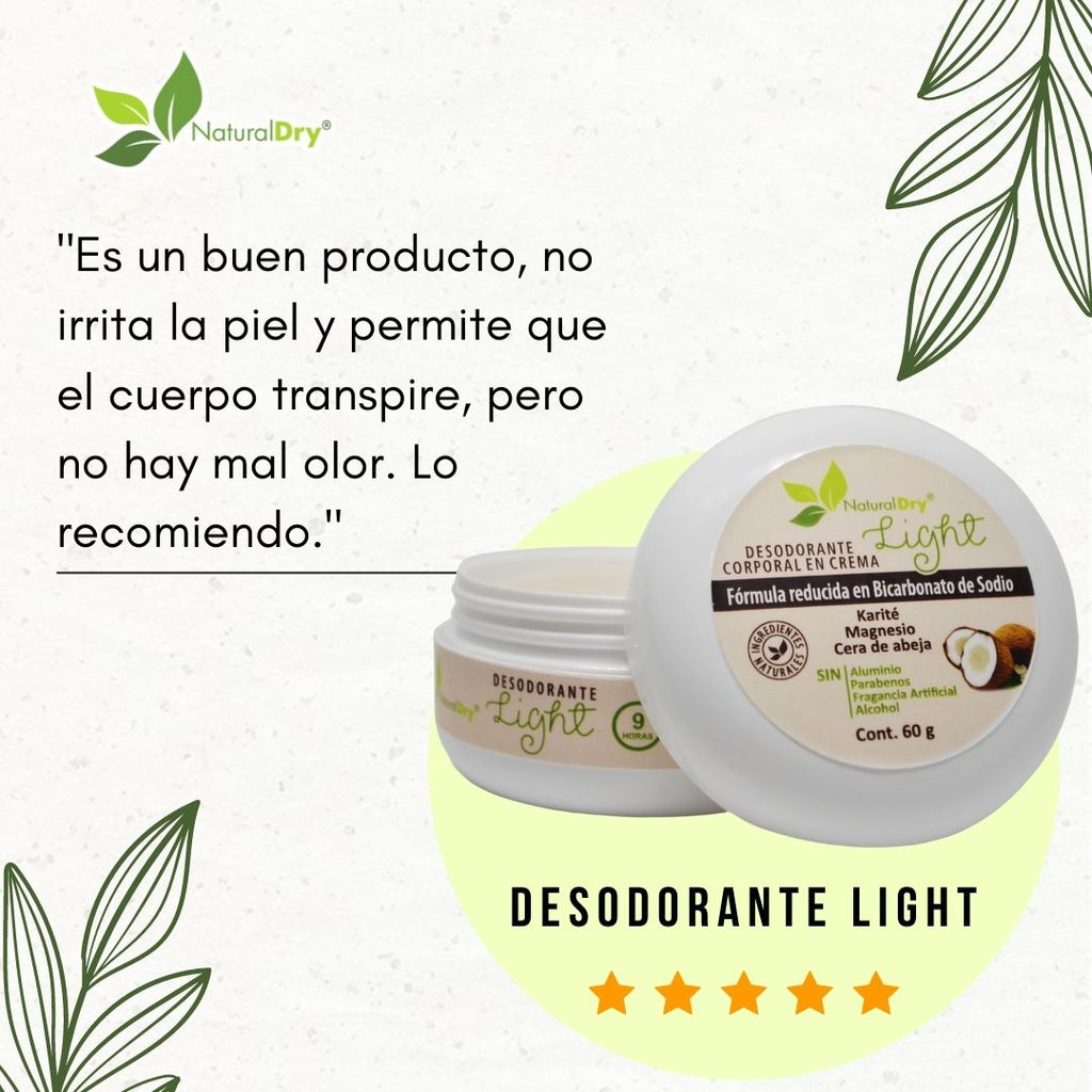 Desodorante natural en crema - reducido en bicarbonato de sodio - bergamota