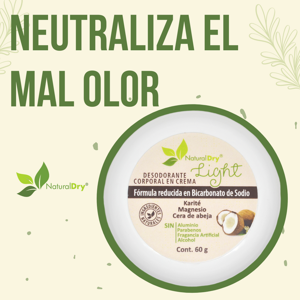 Desodorante natural en crema - reducido en bicarbonato de sodio - bergamota